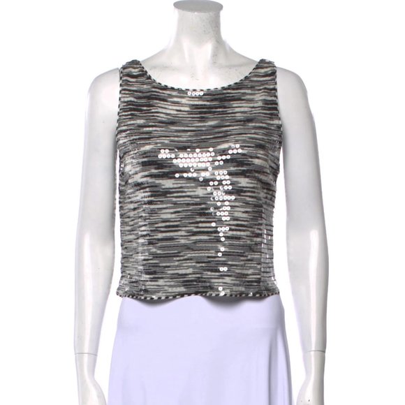 MISSONI Vintage Striped Crop Top - Picture 1 of 2